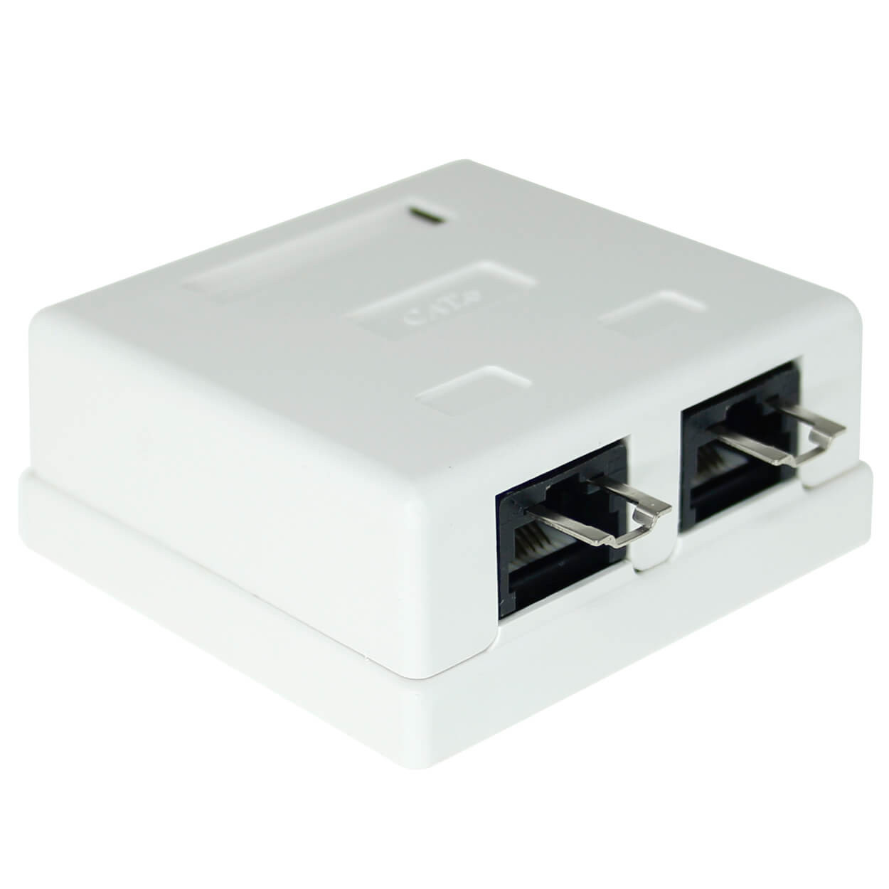 Acconet CAT6 Dual RJ45 Wall Box | CAT6-BOX-2 - view 2