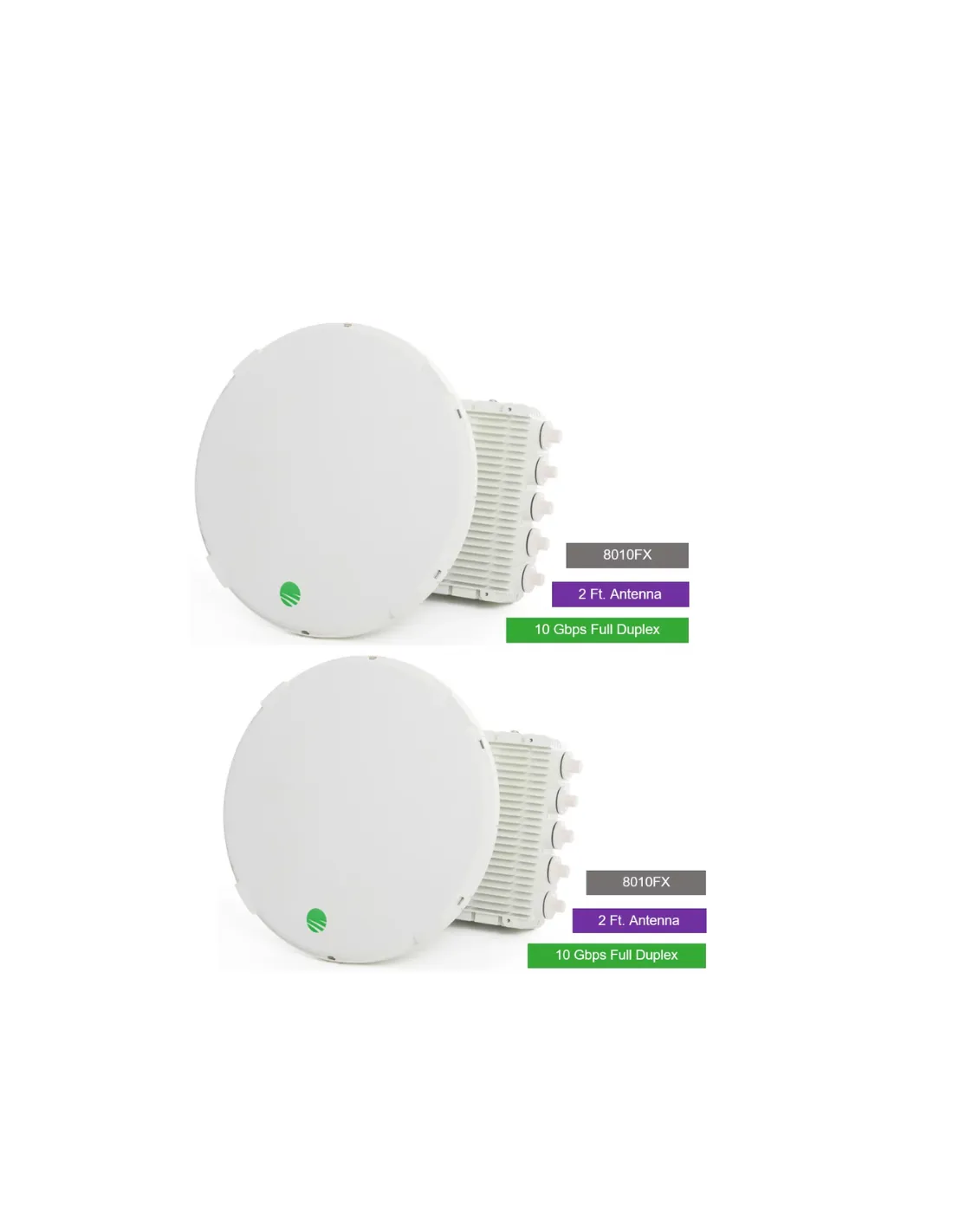 Siklu E-Band (80GHz) Complete PTP link FDD 10Gbps, 2ft EXT. Antennas | SK-EH8010FX-10GB-2FT