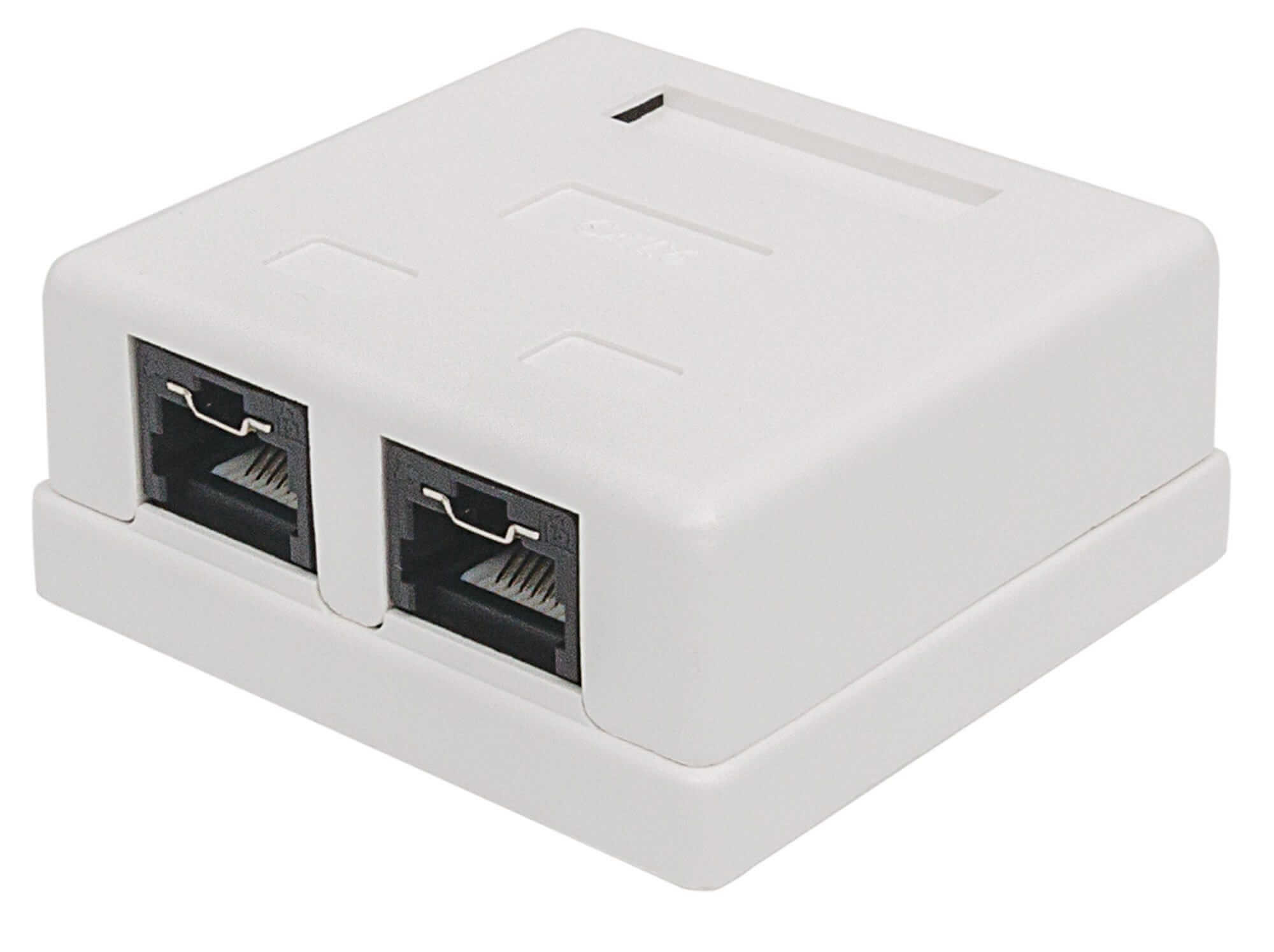 Acconet CAT6 Dual RJ45 Wall Box | CAT6-BOX-2 - view 3