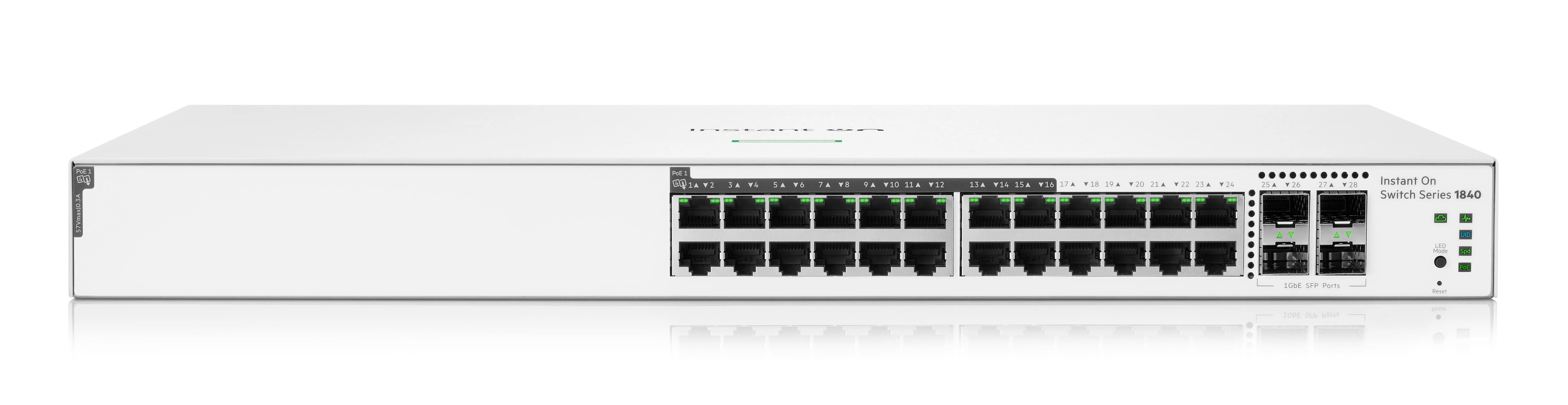 HPE Networking Instant On 1840 24 Port GbE PoE 195W Switch with 4 SFP Ports | S5E29A