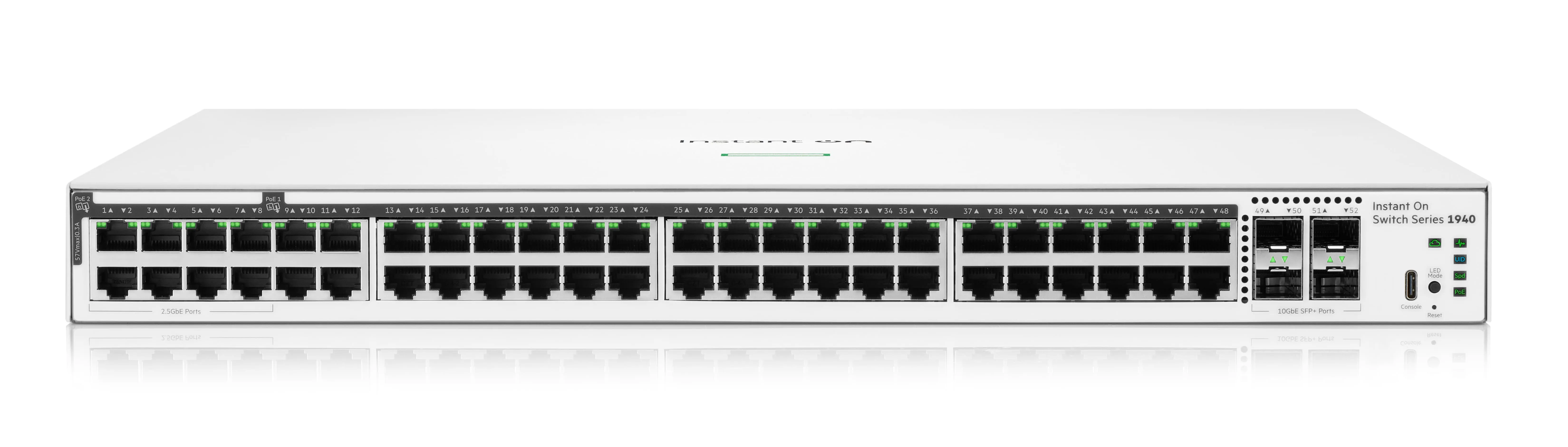 HPE Networking Instant On 1940 48 Port GbE 600W Poe Switch with 4 SFP+ Ports | S4A35A