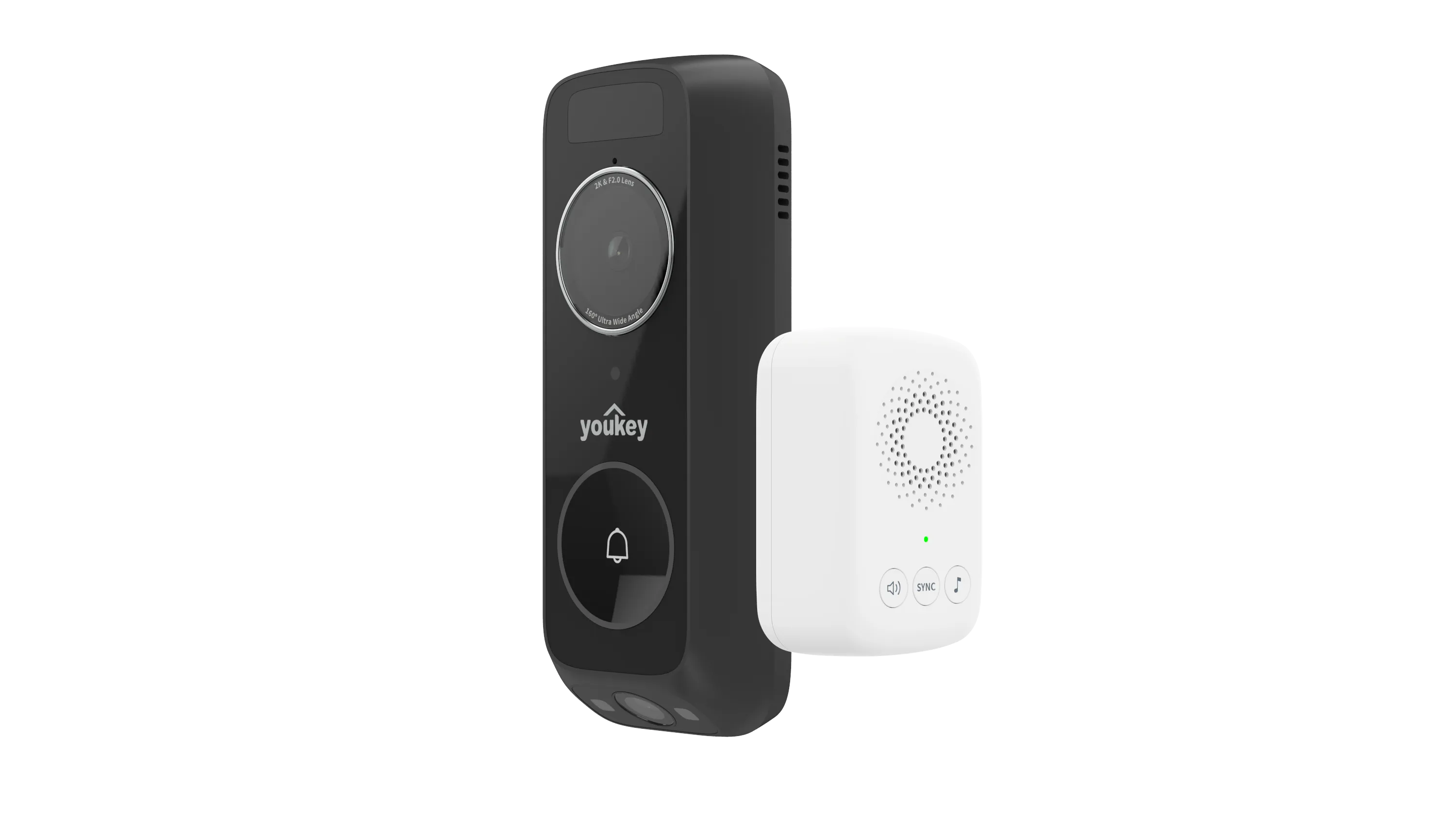Uniview UNV YouKey Smart Dual-Cam Security video Doorbell and Chime Kit | DB312