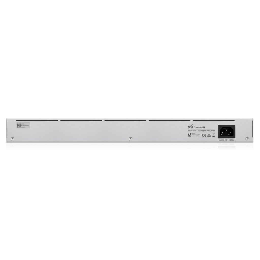 Ubiquiti UniFi 16 Port Gigabit 8 PoE 42W Switch 2SFP | USW-16-POE - view 2