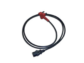 Dedicated SA plug to IEC 0.75x3 BK 1.80meter