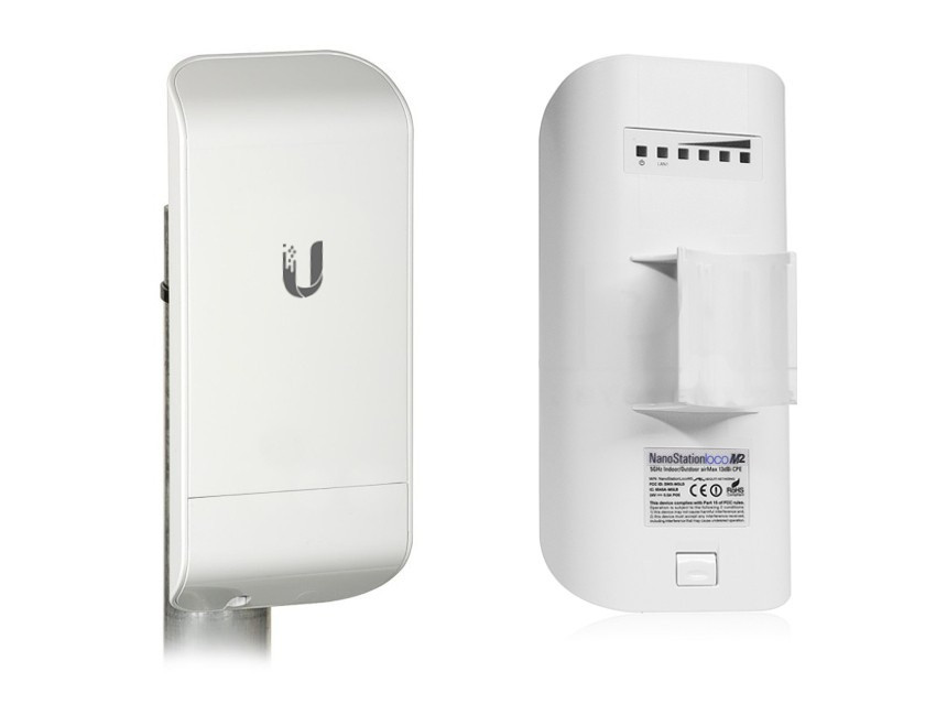 Ubiquiti UISP airMAX NanoStation M2 loco 2 GHz 8dBi Radio Includes POE Injector | LocoM2 - view 3