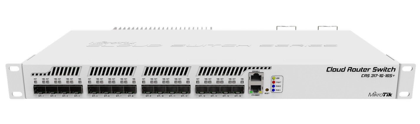 MikroTik CRS317-1G-16S+RM - Cloud Router Switch Dual boot SwOS/RouterOS - view 2