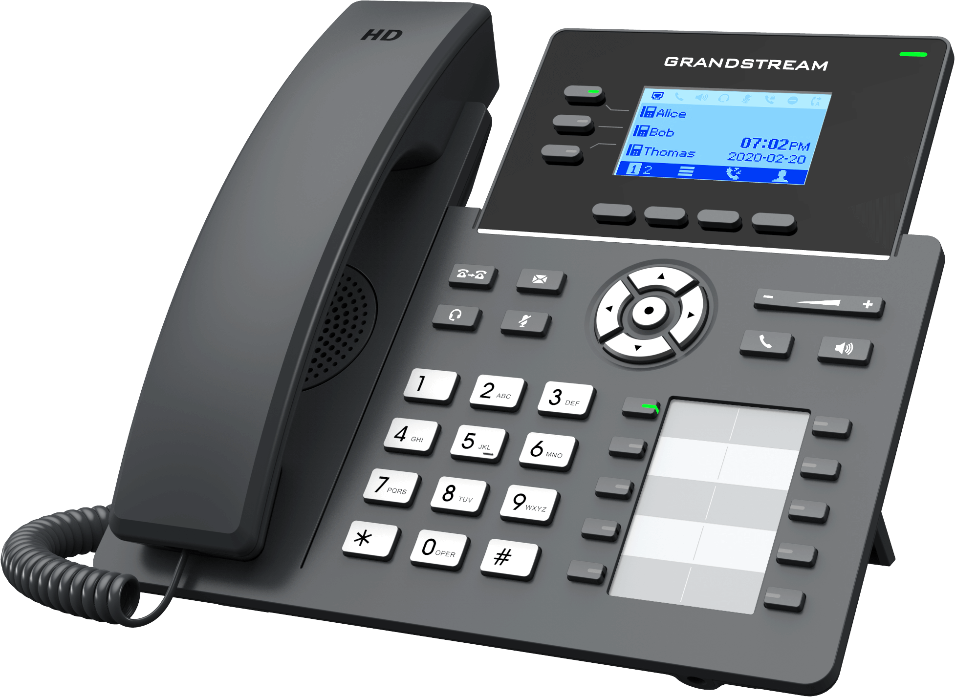 Grandstream 3-Line Gigabit Carrier Phone | GRP2604P - view 2