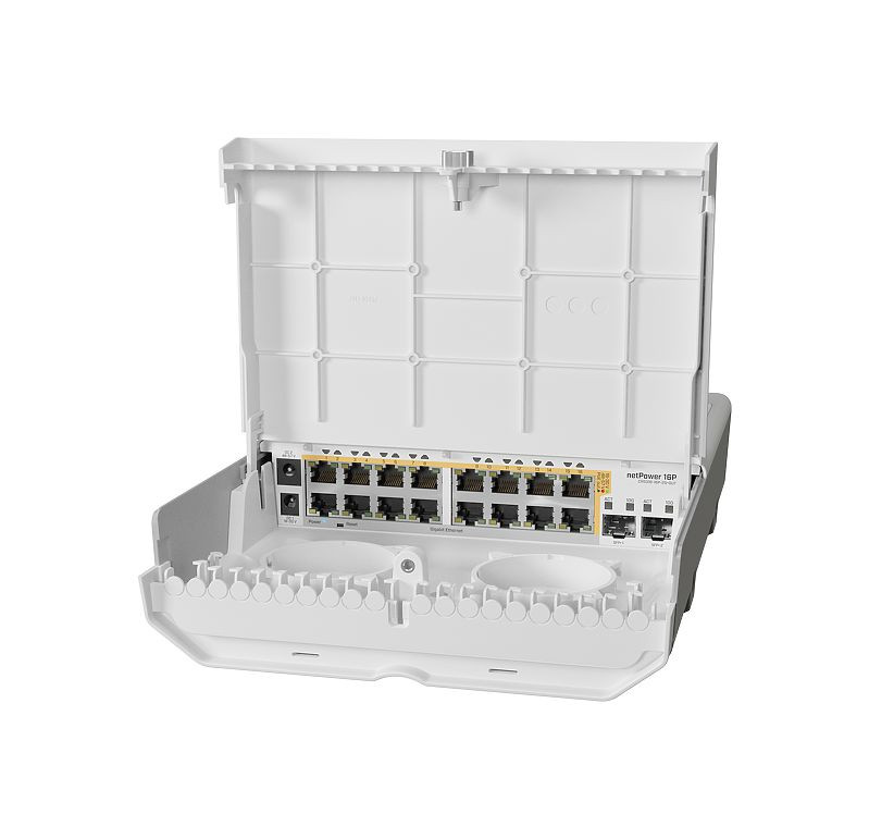 MikroTik netPower 16P 16 Gigabit PoE-out ports and 2 SFP+, PSU is not included - view 3