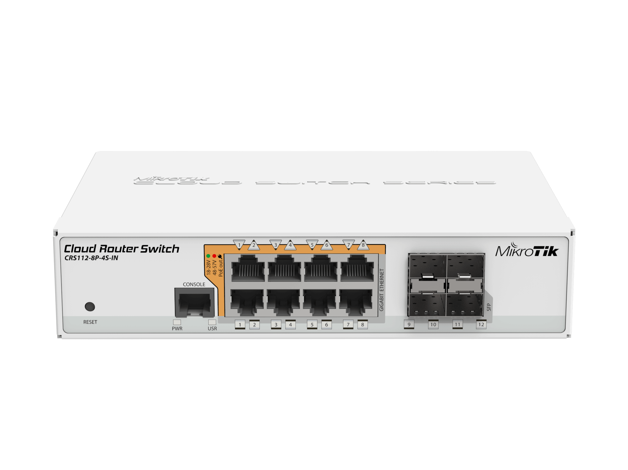 MikroTik Cloud Router Switch 8 Port PoE 4SFP | CRS112-8P-4S-IN - view 4