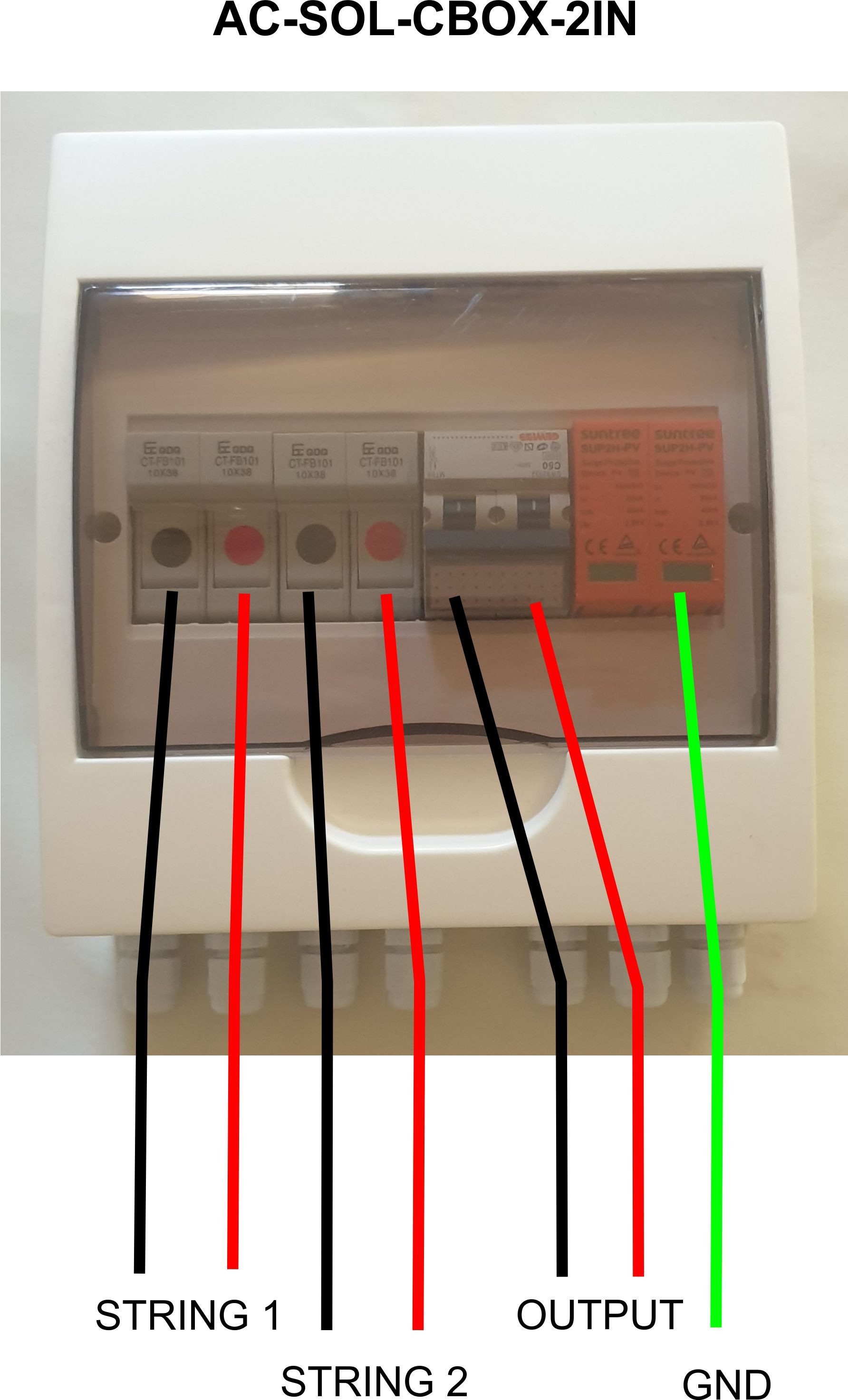 Acconet 250V Protection Box 2 Inputs 1 Outputs 50A Isolator 10A fuses - view 2