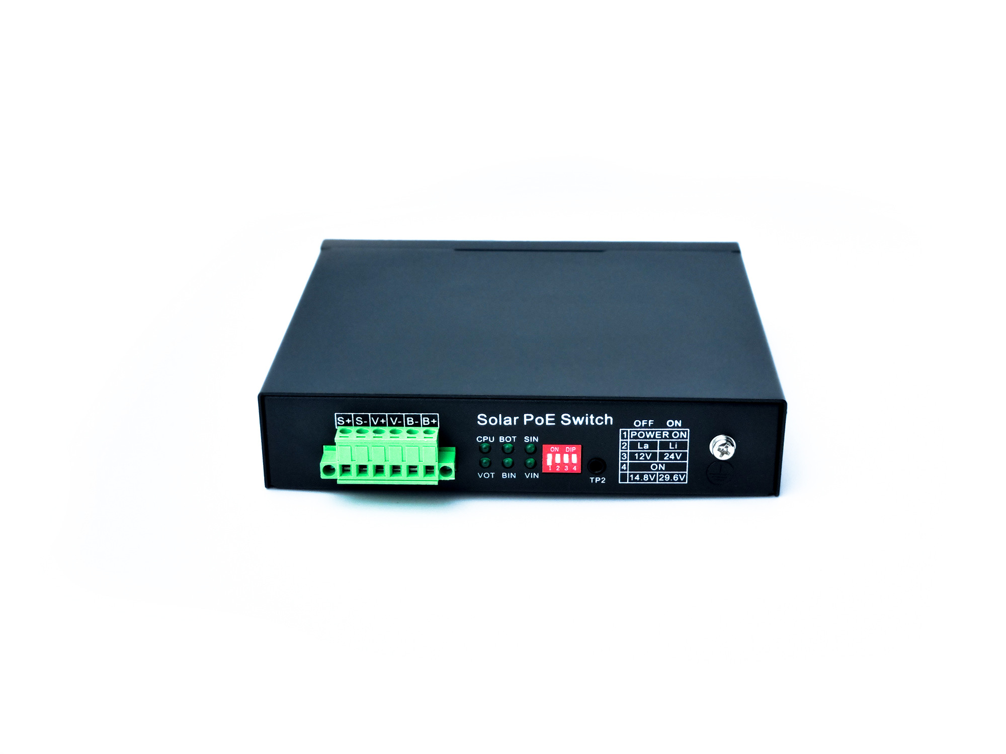 5 Port Gigabit MPPT Solar POE switch (Selectable IEEE802.3af/at/POE++) + 1 SFP port. - view 4