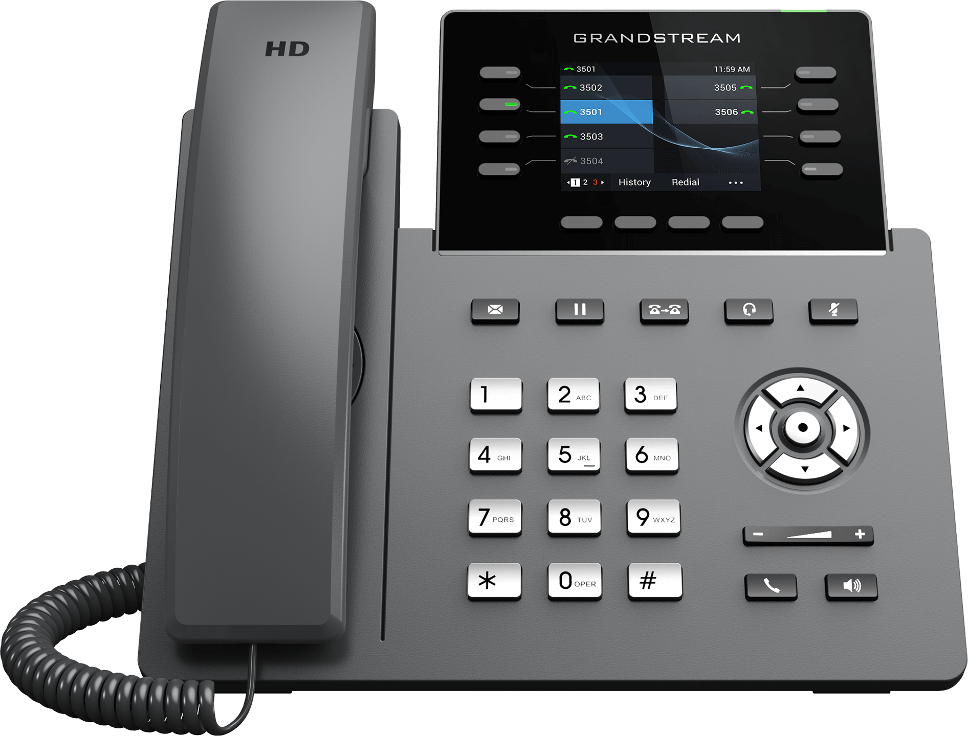 Grandstream 8 Line Carrier WiFi Desk Phone | GRP2624