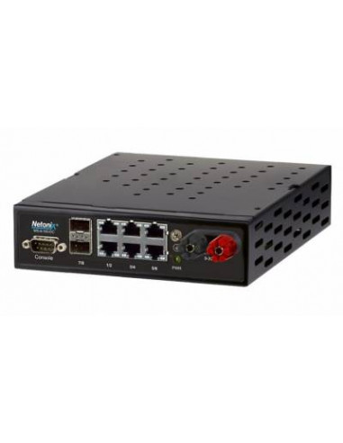 Netonix 6 Port Managed 150W Passive DC POE Switch + 2 SFP Uplink Ports NCS Model