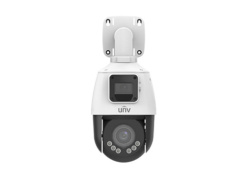 UNV - Ultra H.265 - 2 MP Outdoor LightHunter 4x Optical Zoom Dual-Lens PTZ &amp; Bullet Combo Camera