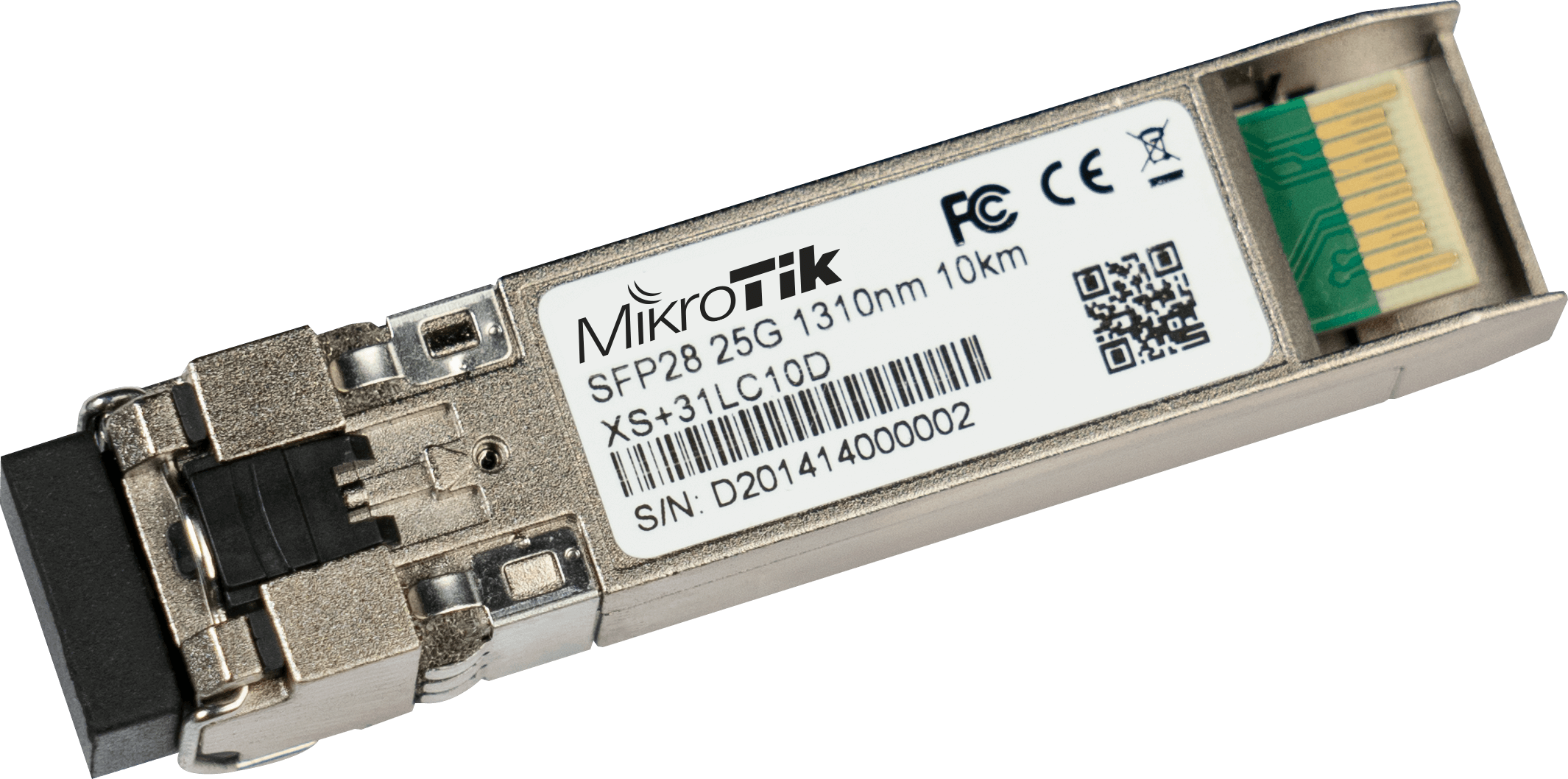 MikroTik combined 1.25G SFP, 10G SFP+ and 25G SFP28 module