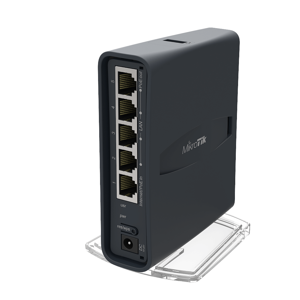 MikroTik hAP ac Lite Tower 5 Port 2.5/5 GHz WiFi 5 Router | MT-RB952Ui-5AC2ND-TC - view 2