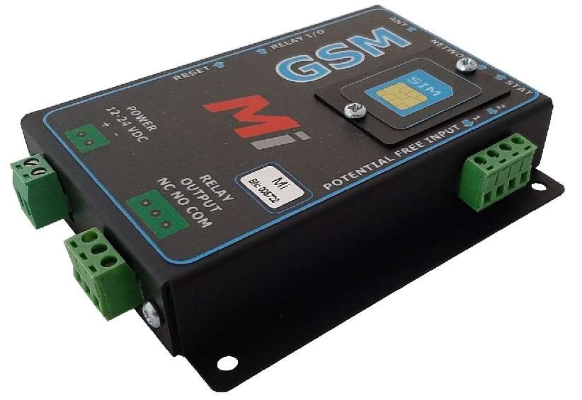 Micro Instruments GSM Relay Rev D With Temperature Monitoring, 2 Inputs, 1 Relay